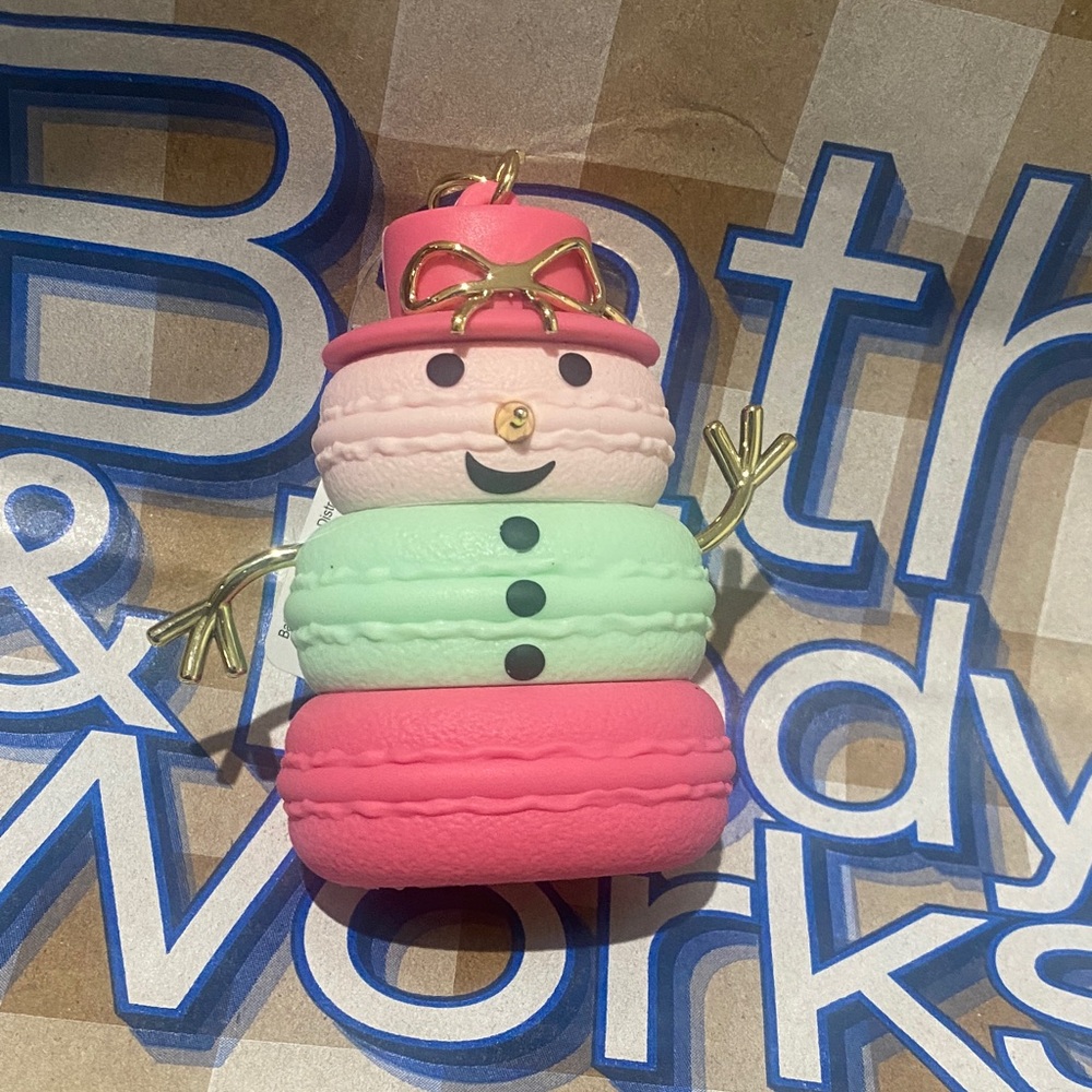 Colorful Snowman hand sanitizer holder new
